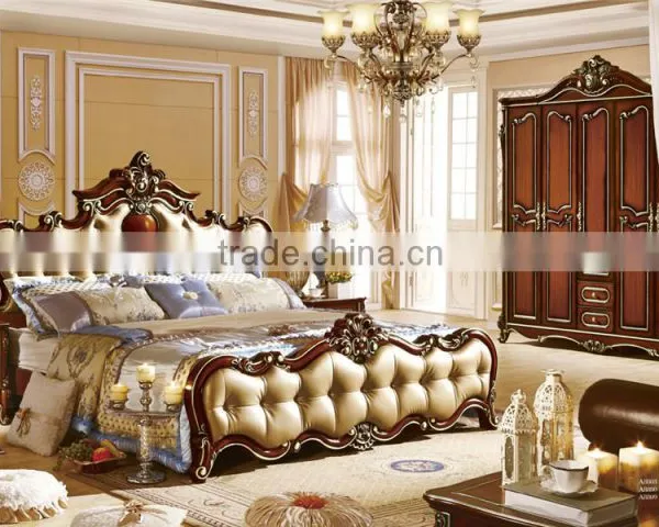 Bedroom Set Furniture Sleeping Bed Foshan Furniture Market photo-5