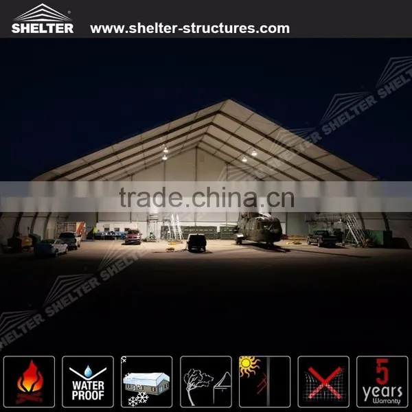 Clear Span Aircraft Hangars Wind Resistant With Aluminium Structure for Aviation in Africa photo-2
