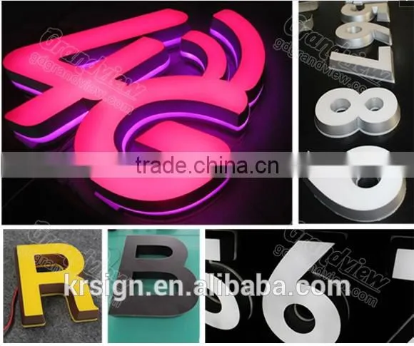 OEM Customized Outdoor Advertising Display Epoxy Resin Led Frontlit Letter Resin Wall Letters Quality Choice photo-5