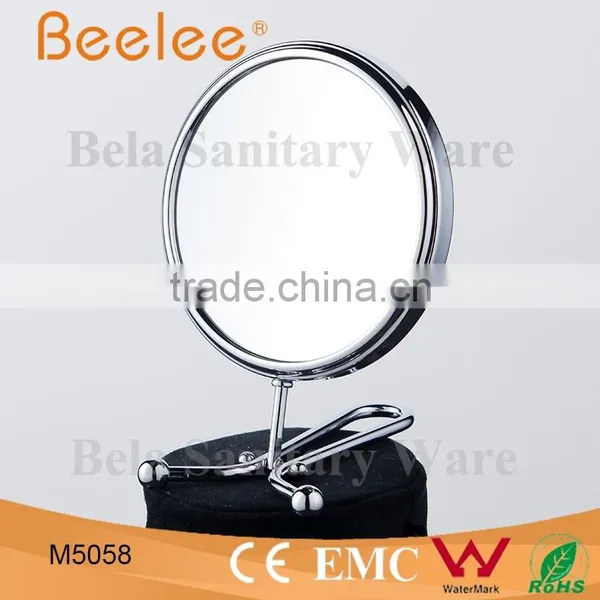Foldable Table Mirror 8 Inch Round Double Side Makeup Mirror photo-4
