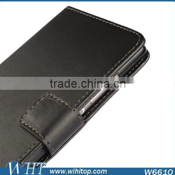 High Grade Folio Style PU Leather Flip Back Cover Wallet Case for Huawei P8 photo-4
