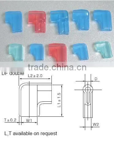 DF250 Flag Shape PVC Terminal Sleeves for Electrical Cable photo-5