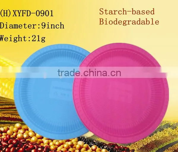 9 Inch Plate Biodegradable Disposable Plastic Dishes Quality Choice