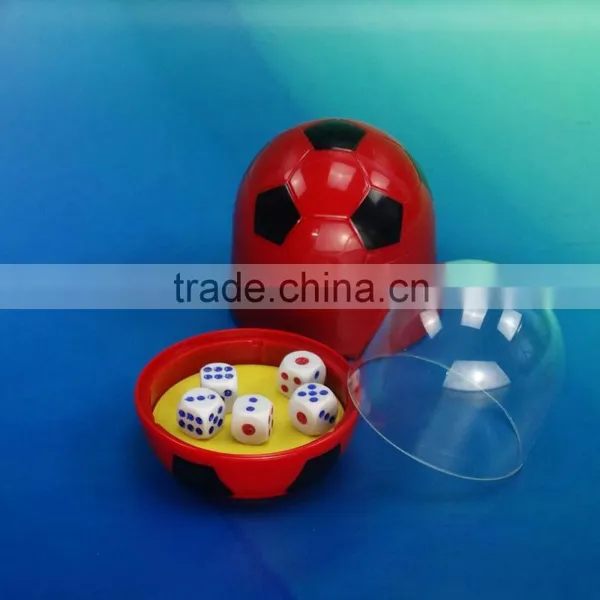 Bar Entainment Dice Cup Cute Disign /plastic Football Design Dice Cup With Lid photo-6
