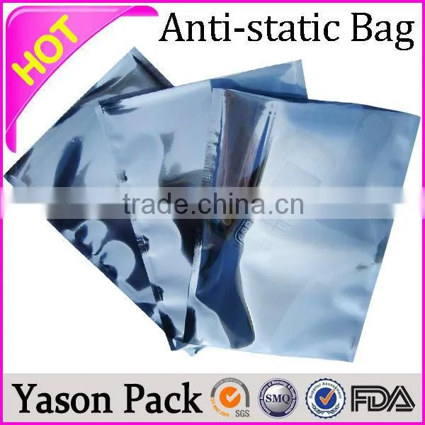 Yason Aluminum Foil Bag With Clear Window Anti-static Bag for Electronic Packaging Aluminum Bag With Bottom Gusset photo-2