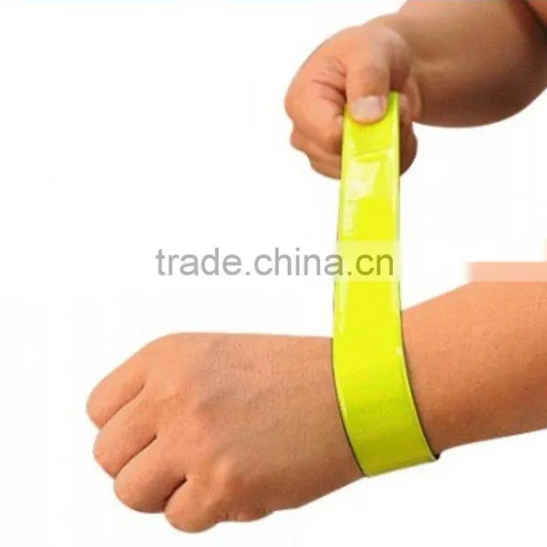NEW HIGH VISIBILITY REFLECTIVE SNAP BAND CYCLING WALKING SAFTEY ARM LEG STRAP