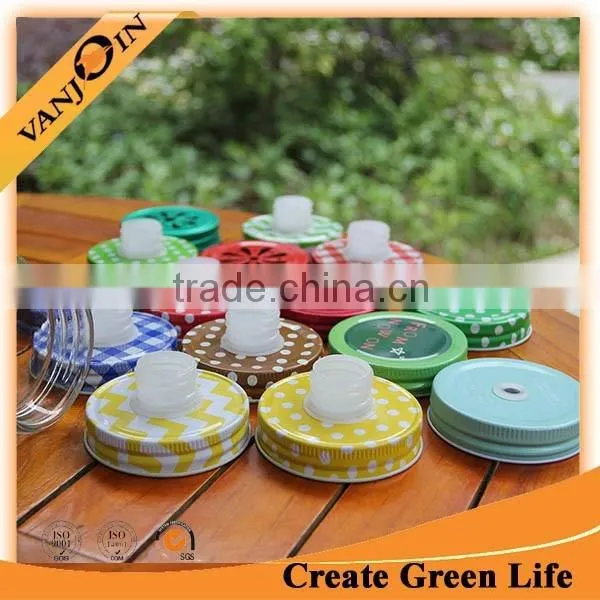 70mm Print Metal Cap for Mason Jar photo-3