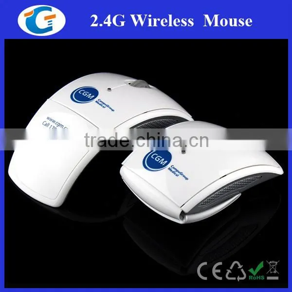 Wireless 2.4Ghz Foldable Arc Red Mouse Notebook photo-6