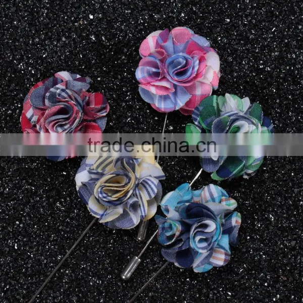 Silk Flower Brooch and Fabric Poppy Flower Lapel Pin for Dress