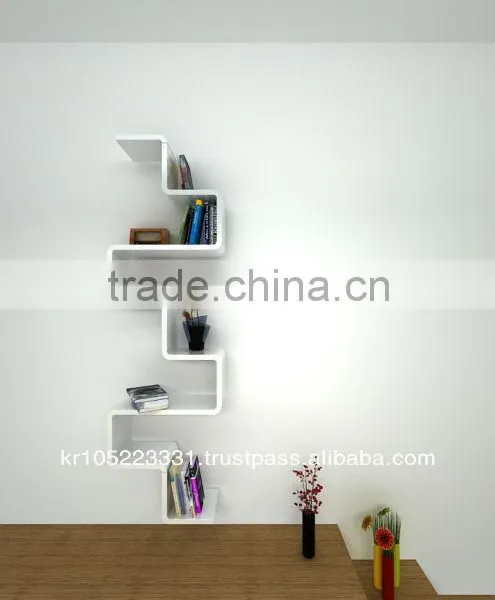 Zigzag Hanging Wall Shelf