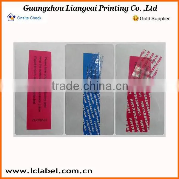 Colorful Print Pvc Sticker Void Logo Transperant Pvc Void Sticker photo-5