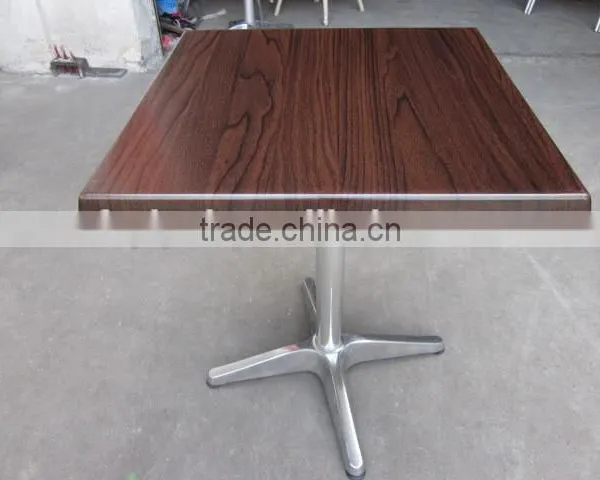 Restaurant Furniture Simple Square Dining Coffee Table Aluminum Leg Table YT45 photo-5