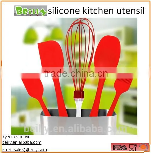 Whosale Kitchen Utensils Food Grade Approved Silicone Spatula Set For Baking photo-4