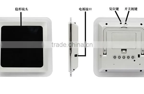 H.264 1080P Remote Wireless Hidden Camera Mirror Wifi Clock Camera photo-6