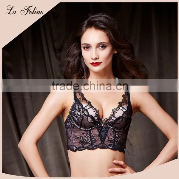 Femininity C70 Cup Stretchy Crop Top Sexy Lingerie Corset