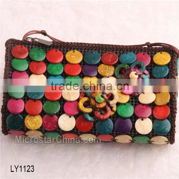 2016 New Designs in Stock Wholesale High Quality Coconut Shell Bag for Girls Wallet photo-5