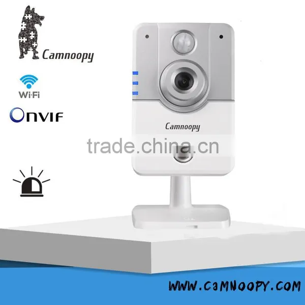Camnoopy High Definition PIR Alarm Night Vision ip Palstic Cube ip Camera Internet Security Cube IP Camera