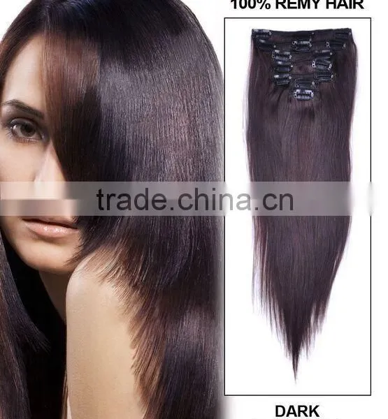 Wholesale High Quality Remy Clip on Human Hair Extension photo-6