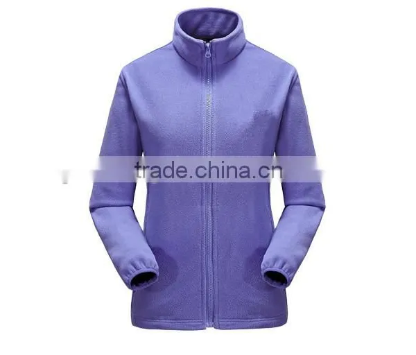 2015 Jacket Fashion 100% Polyester Soft Shell Polar Fleece Jacket Woens photo-5