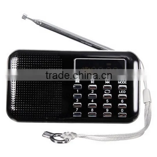 Mini Portable LCD Digital FM Radio Speaker / USB TF Card Mp3 Music Player / Mp3 fm Radio Player photo-4