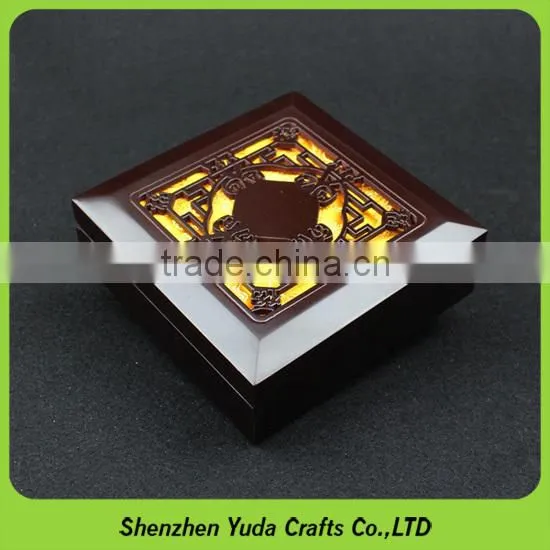 Logo Printing Luxurious Wooden Display Case Custom Small MDF Box photo-4