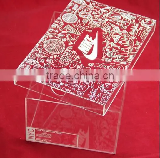 Hot Sale Clear Acrylic Shoe Display Box photo-3