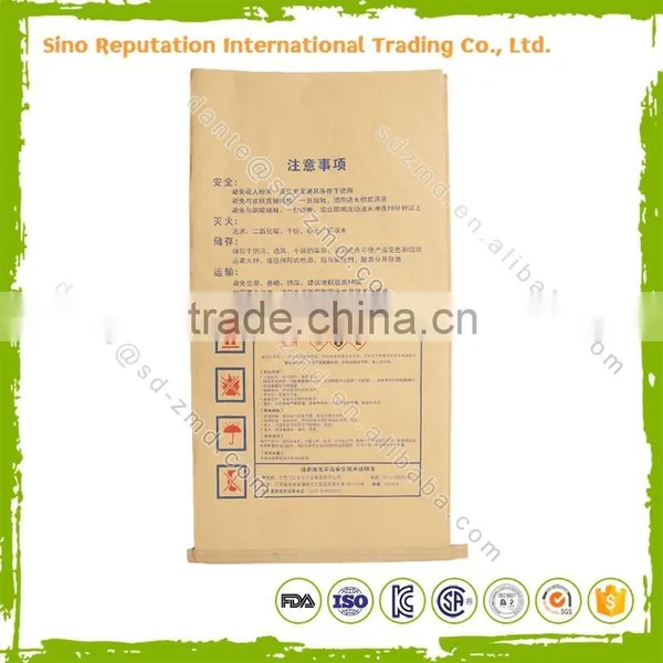 High Quality Custom Printed Kraft Paper Cement Packaging Bags photo-2