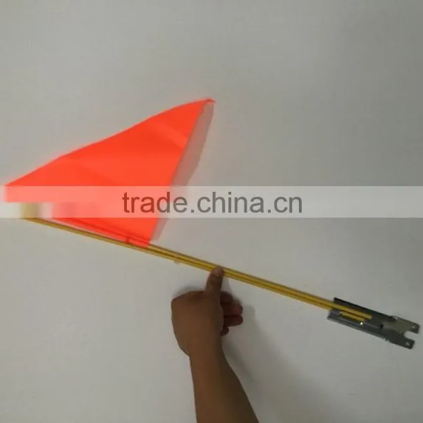 Safety Flag Fluro Orange Bicycle Childs Bike Mobility Scooter Pram Kids Safety Flag 122CM photo-2