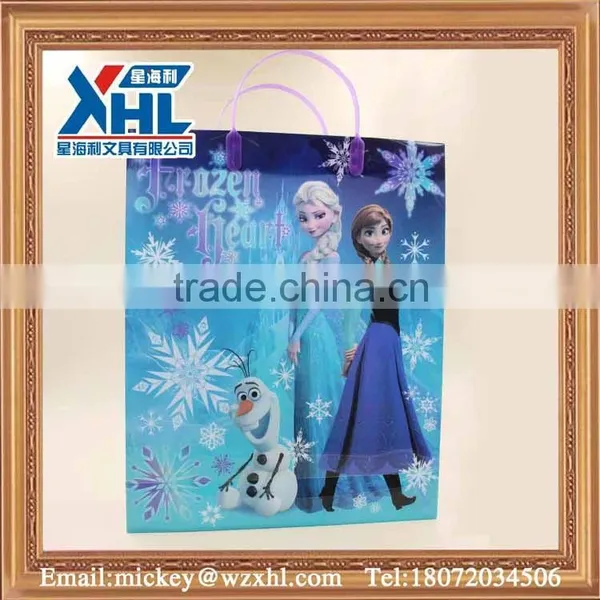 Snow and Ice Colors Plastic Packaging Bag With Plastic Handle