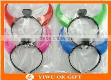 Factory Price LED Flashing Light Devil Horns Halloween Headband photo-3