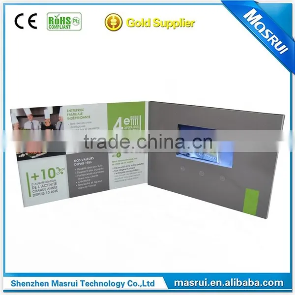 Hot Sexy hd Lcd Mp4 Player Video Card With Advertising Player