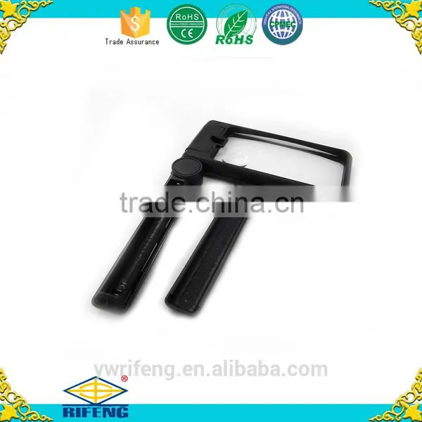 Hot Sale 3X Foldable Desktop Handheld Reading Magnifier With 2 LED Magnifying Glass photo-6