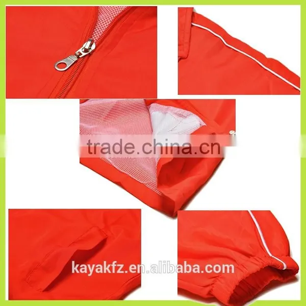 Wholsale Red Unisex Sport Windbreaker Jacket Winter photo-2