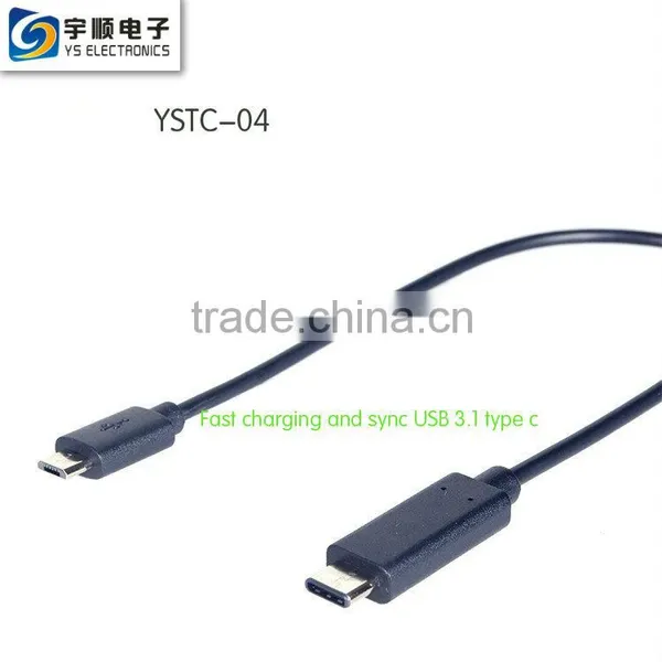 High Speed Charging USB Cable Type C Cable USB Cable Black Data Charging USB 3.1/3.0 Type c Cable to USB photo-2
