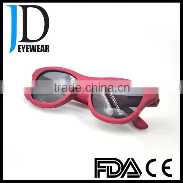 Custom Logo Natural Wood Free Sample Aviator Sunglasses photo-5