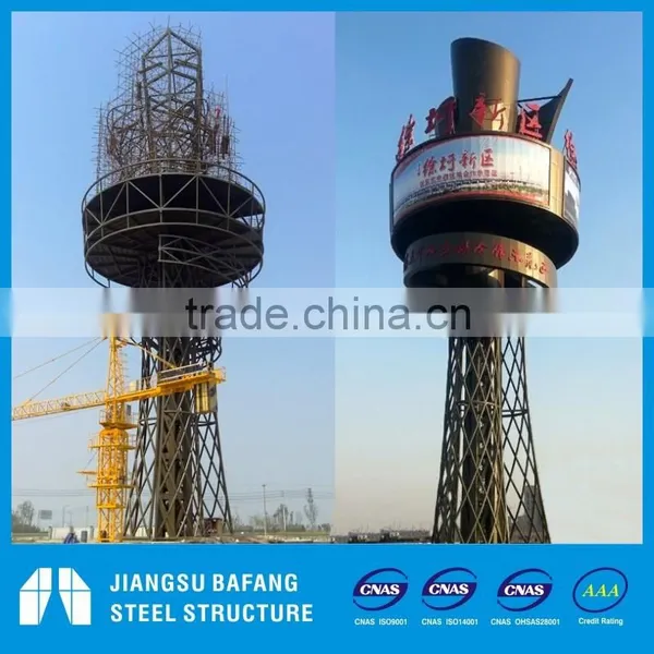 Billboard by steel frame structure, heavy steel structure