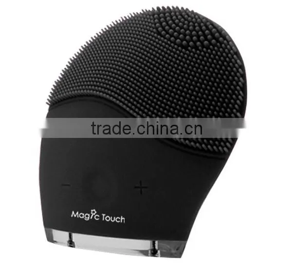 Silicone Deep Clean Facial Cleanser Vibration Cleaning Pulsating Brushes Electric Face Massager For Skin Care photo-2