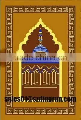 100% poliester muslim prayer mat