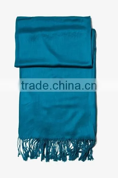 Turquoise Pasmina Viscose Scarf Pashmina Scarves Viscose Shawl Pasmina Scarf photo-2