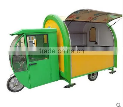 Street Hot Food Vending Tricycle Cart With Big Wheels photo-3