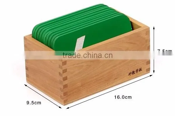 High Quality Wooden Educational Toys Children Montessori Set Digital Learning Board Math Sandpaper Number With Box photo-6