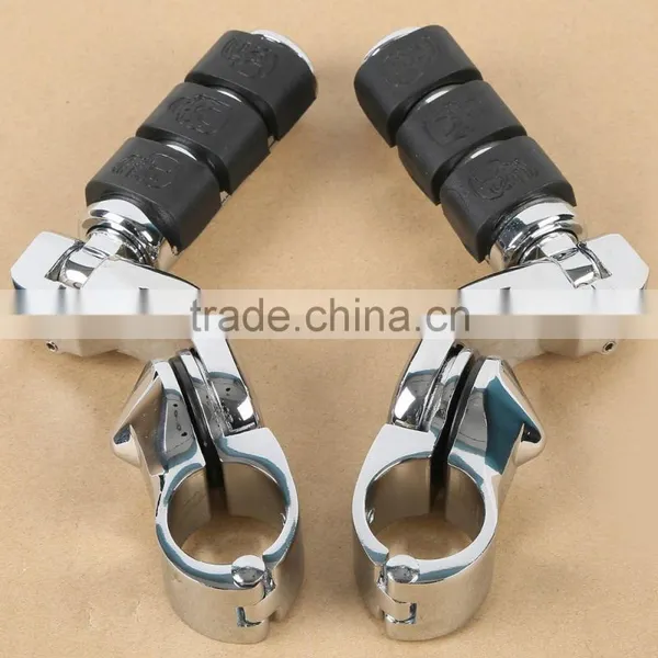 Engine Guard 1.25" Highway Foot Pegs Footpeg For Universal Motocycle New photo-2