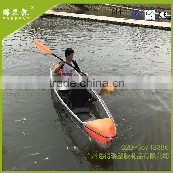 Chinese Transparent Clear Fishing Kayak Boat Hull for Sale photo-3