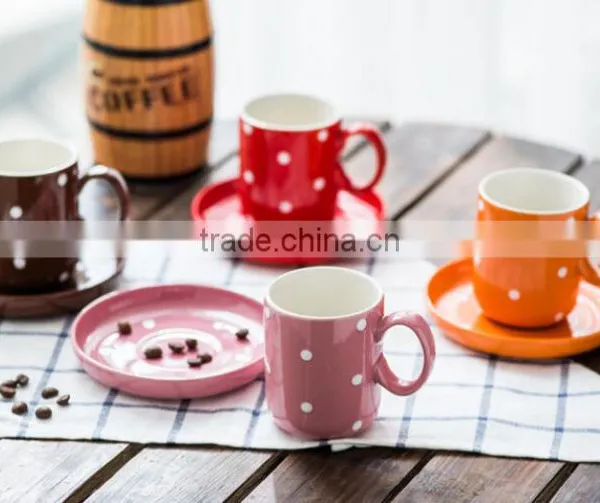 80ml/150ml/280ml Tableware Coffe&tea Cups and Plate Set photo-6