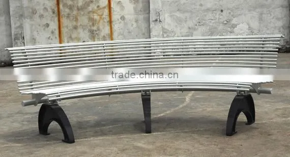 Cast Iron Street Leisure Long Bench With Back photo-3