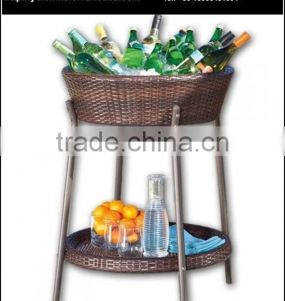 Outdoor Rattan Wicker Cooler Stand