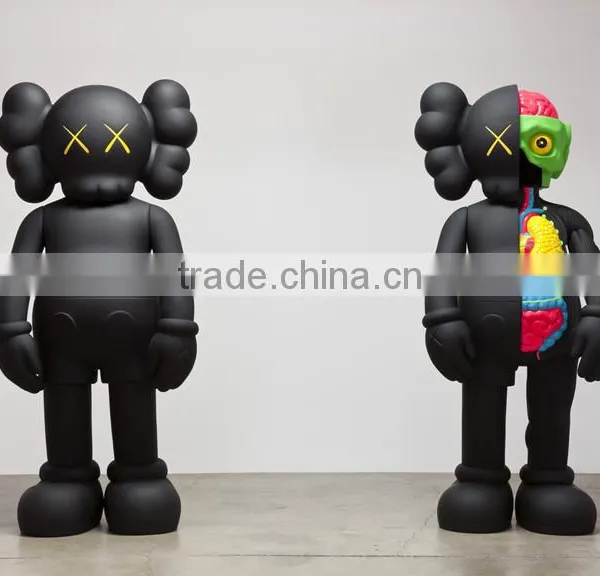 Promotion High Quality Fiberglass Kaws Life Size Cartoon Statue photo-3