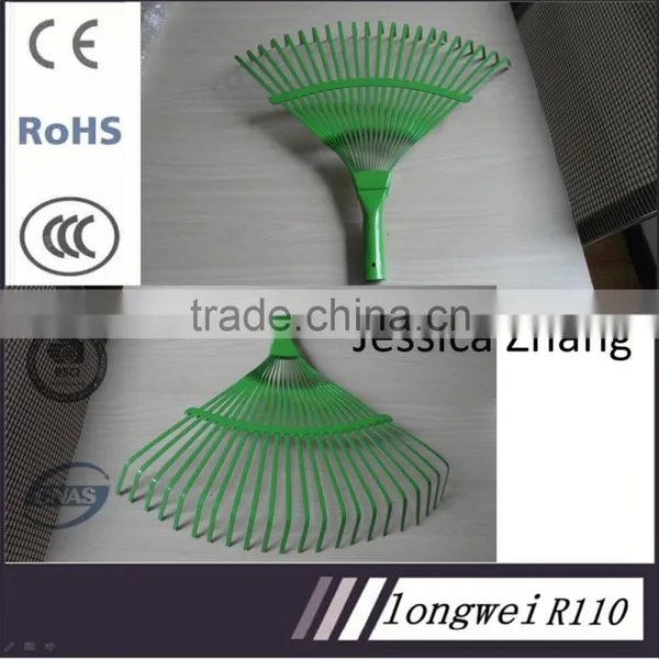 Garden Steel Leaf Rake R110 Red Color 18 Teeth or 22 Teeth photo-2