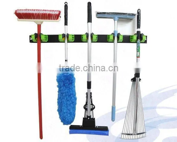 Professional Patent Garden Mop Tool Holder Rack With Screw Fixed Plate photo-2
