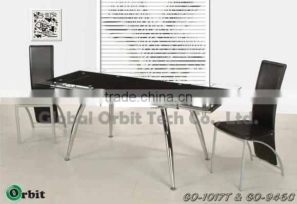 Modern Simple Dining Table Set Dining Room Designs Glass Dining Table and Chair photo-4